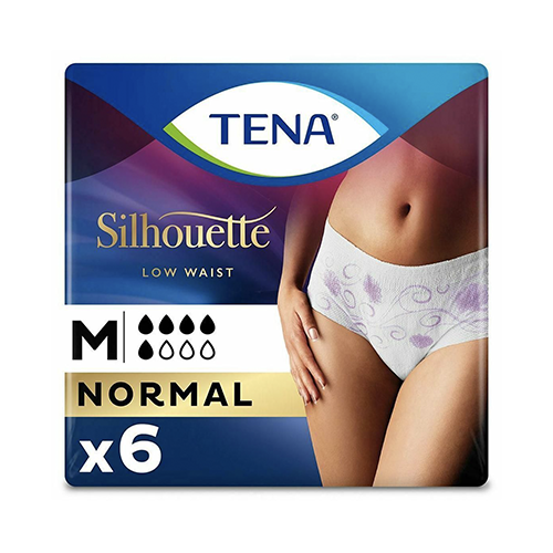 TENA Silhouette Plus High Waist Crème Incontinence Underwear (Carton)